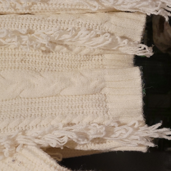 Forever 21 knitted sweater top white ivory cream sz medium - Picture 3 of 5
